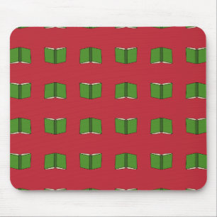 Cartoon Green Book Mousepad