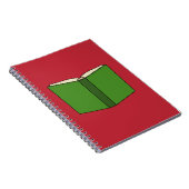 Cartoon Green Book Notizblock (Rechte Seite)