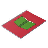 Cartoon Green Book Notizblock (Linke Seite)
