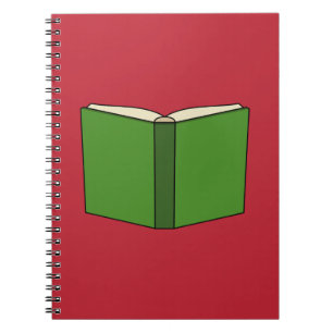Cartoon Green Book Notizblock