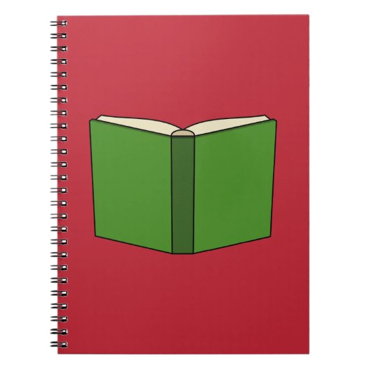 Cartoon Green Book Notizblock (Vorderseite)