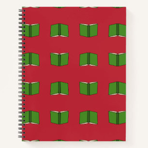 Cartoon Green Book Notizblock