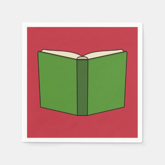 Cartoon Green Book Serviette (Vorderseite)