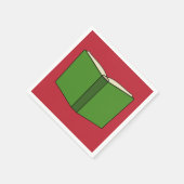 Cartoon Green Book Serviette (Ecke)