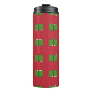 Cartoon Green Book Thermosbecher