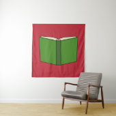 Cartoon Green Book Wandteppich (Beispiel)