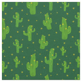 Cartoon Green Cactus Pflanze Muster Stoff (Nahaufnahme)
