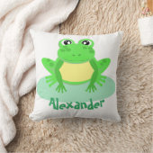 Cartoon Green Frosch Niedlich Kissen (Decke)