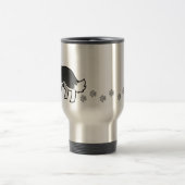 Cartoon-Grenzcollie Reisebecher (Mittel)
