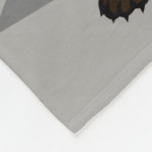 CARTOON GRIZZLY BEAR MIME FLEECE BLANKET (Ecke)