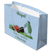 Cartoon Große Geschenktüte (Rückseite Schrägansicht)