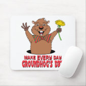 Cartoon Groundhog Mousepad (Mit Mouse)