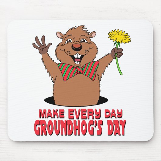 Cartoon Groundhog Mousepad (Vorne)