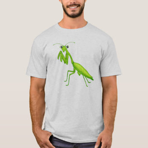 Cartoon Grün Gebet Mantis Unisex Adult Apparel T-Shirt