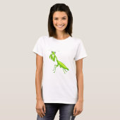 Cartoon Grün Gebet Mantis Unisex Adult Apparel T-Shirt (Vorne ganz)