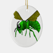 Cartoon, grün und Limon Keramikornament (Rechts)