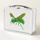 Cartoon, grün und Limon Metall Lunch Box (Vorderseite)