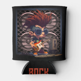 Cartoon Grunge Punk Rock & Roll Guitar Lautspreche Dosenkühler