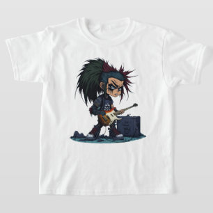 Cartoon Grunge Punk Rock und Roll Gitarre Amp Cool T-Shirt