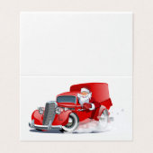 Cartoon Gruß Weihnachtskarte (Außenseite Aufgefaltet)