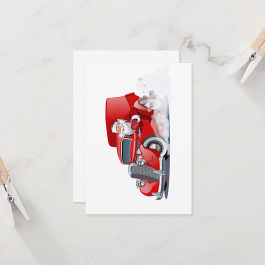 Cartoon Gruß Weihnachtskarte (Vorderseite/Rückseite Beispiel)