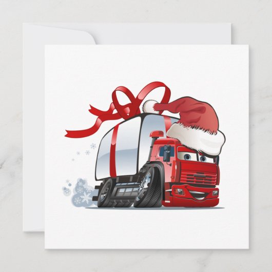 Cartoon Gruß Weihnachtskarte (Vorderseite)