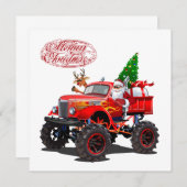 Cartoon Gruß Weihnachtskarte (Vorne/Hinten)