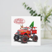 Cartoon Gruß Weihnachtskarte (Stehend Vorderseite)