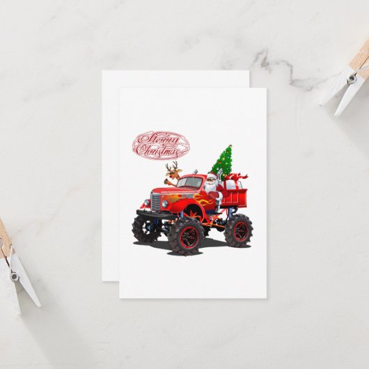 Cartoon Gruß Weihnachtskarte (Vorderseite/Rückseite Beispiel)