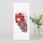 Cartoon Gruß Weihnachtskarte (Stehend Vorderseite)
