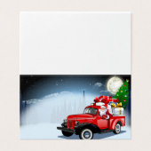 Cartoon Gruß Weihnachtskarte (Außenseite Aufgefaltet)