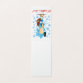 Cartoon Gruß Weihnachtskarte (Außenseite Aufgefaltet)