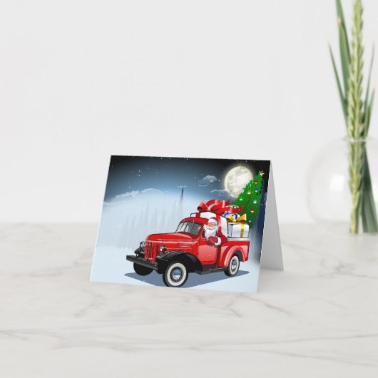 Cartoon Gruß Weihnachtskarte Feiertagskarte (Vorderseite)