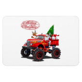 Cartoon Gruß Weihnachtskarte Magnet (Horizontal)