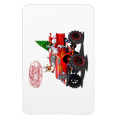 Cartoon Gruß Weihnachtskarte Magnet (Vertikal)