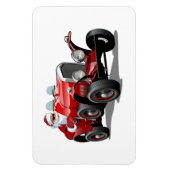 Cartoon Gruß Weihnachtskarte Magnet (Vertikal)