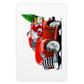 Cartoon Gruß Weihnachtskarte Magnet (Vertikal)