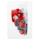 Cartoon Gruß Weihnachtskarte Magnet (Vertikal)