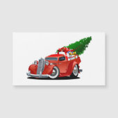 Cartoon Gruß Weihnachtskarte Magnetkarte (Vorderseite)