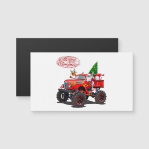 Cartoon Gruß Weihnachtskarte Magnetkarte