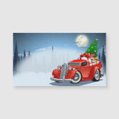 Cartoon Gruß Weihnachtskarte Magnetkarte (Vorderseite)