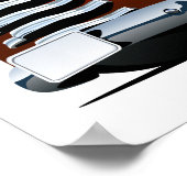 Cartoon Gruß Weihnachtskarte Poster (Ecke)