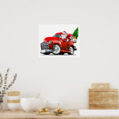 Cartoon Gruß Weihnachtskarte Poster (Küche)