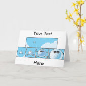 Cartoon-Grußkarte für Piloten Karte (Gelbe Blume)