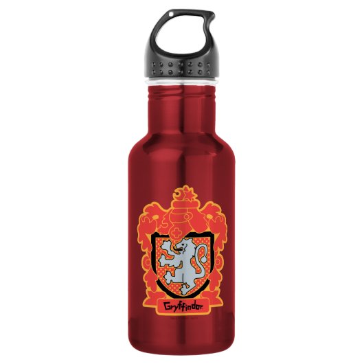 Cartoon Gryffindor Wappen Trinkflasche (Vorderseite)