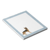 Cartoon GSD Dog Notizblock (angewinkelt)