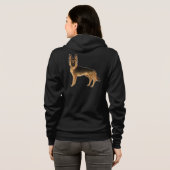 Cartoon GSD Niedlicher Hund Hoodie (Schwarz voll)