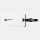 Cartoon-Guinea Gepäckanhänger (Rückseite horizontal)