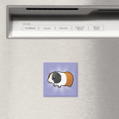 Cartoon Guinea Schwein (glatte Haare) Magnet (In Situ (Geschirrspüler))
