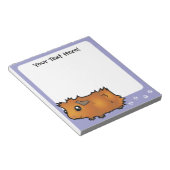 Cartoon Guinea Schweinefleisch (Peeling) Notizblock (angewinkelt)